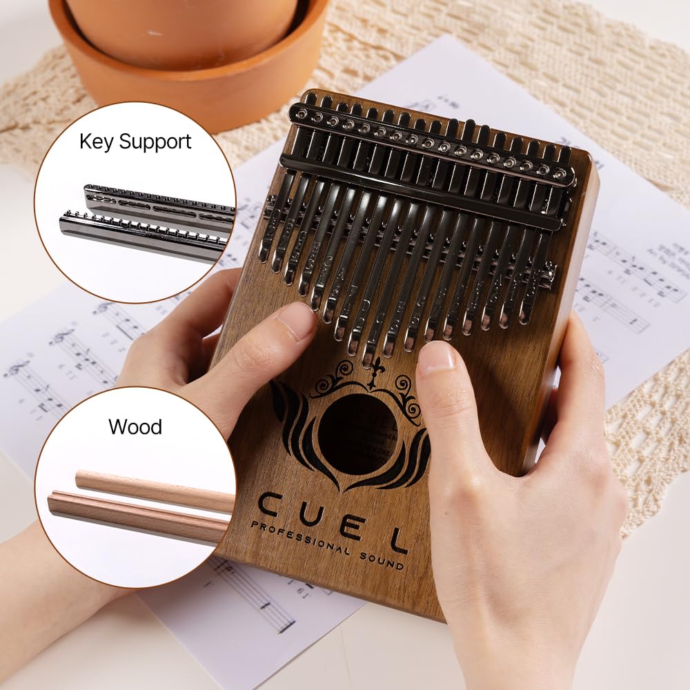 Amazon.co.jp: Cuel カリンバ 親指ピアノ kalimba 17キー プレミアムK